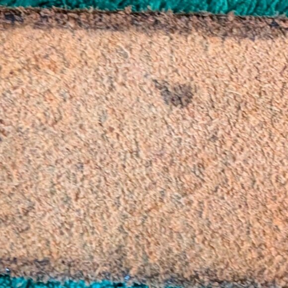 Vintage Handmade? Unisex Sz 28"-33" Leather Screaming Eagle Brass Arrowhead Belt - Picture 10 of 10